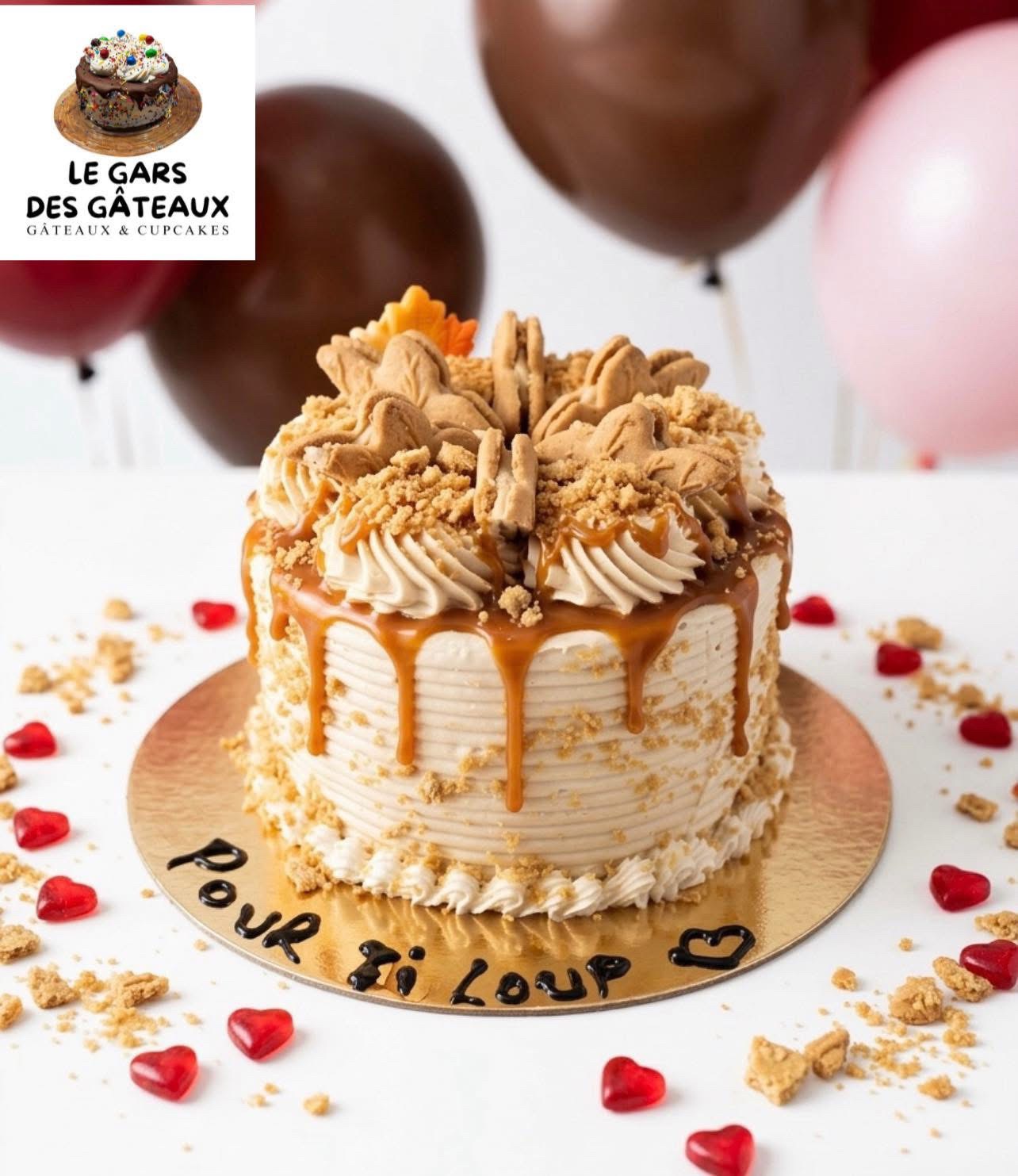 Gâteau à l'érable, création d'Alex, vue rapprochée