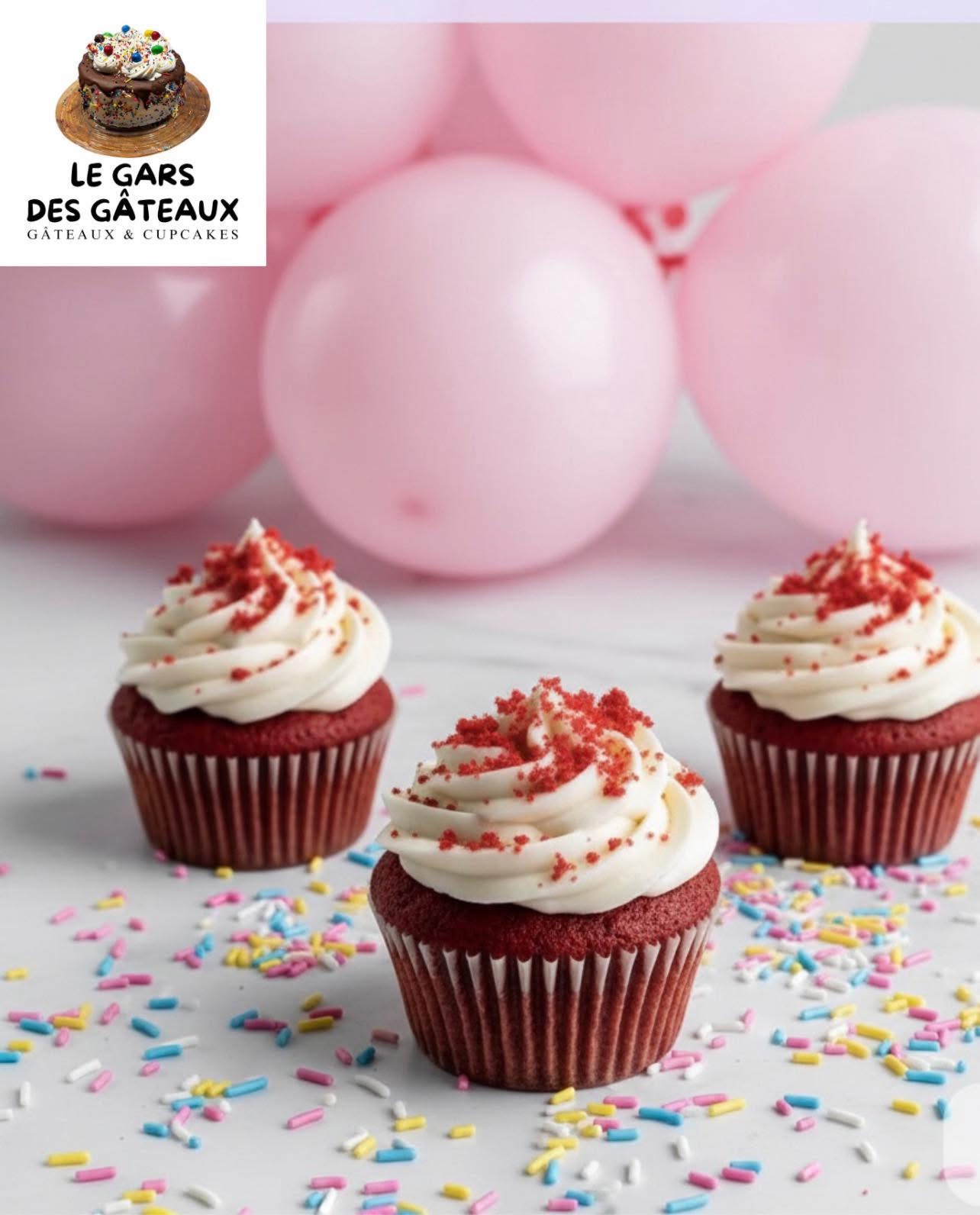 Cupcakes red velvet avec glaçage au fromage à la crème